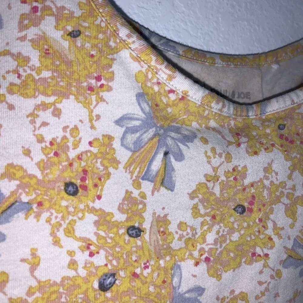 Uniqlo Kids Floral Bow Sleeveless Tunic Dress With Pockets